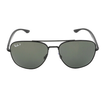 Polarized Green Square Unisex Sunglasses RB3683 002/58 56