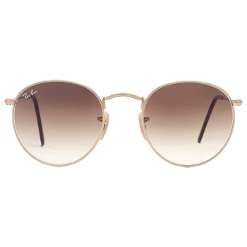 Ray-Ban Round Metal Brown Gradient Unisex Sunglasses RB3447 001/71