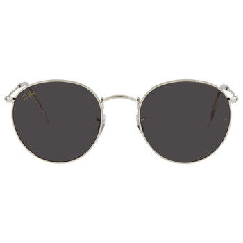 Ray-Ban Round Metal Polarized Black Unisex Sunglasses RB3447