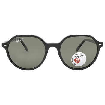 Ray-Ban Thalia Polarized Green Square Unisex Sunglasses RB2195 901