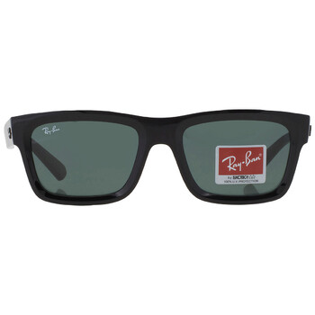 Warren Bio Based Dark Green Classic Rectangular Unisex Sunglasses RB4396 667771 54