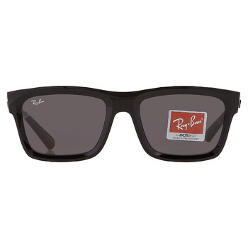 Warren Bio Based Dark Grey Rectangular Unisex Sunglasses RB4396 667787 57