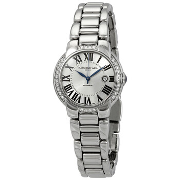 Jasmine Automatic Silver Dial Ladies Diamond Watch 2629-STS-00659