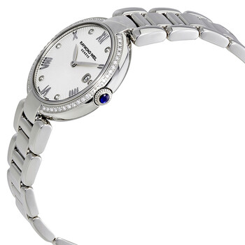 Shine Silver Dial Diamond Ladies Watch 1600-STS-00618