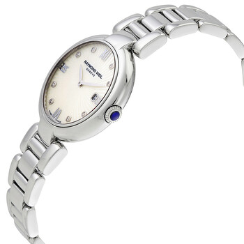 Shine White Mother of Pearl Diamond Dial Ladies Watch 1600-ST-00995