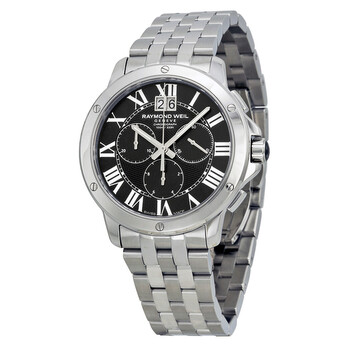 Tango Black Dial Stainless Steel Men's Watch 4891-ST-00200
