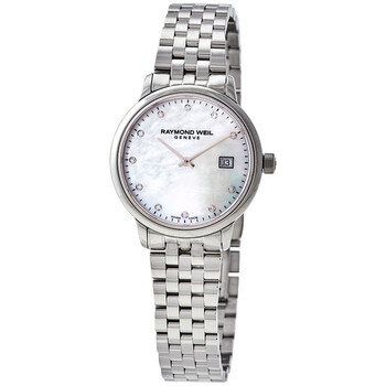 Toccata Quartz Diamond White Mother of Pearl Dial Ladies Watch 5985-ST-97081