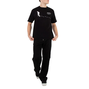 ★OAMC★ Empibian Short Sleeve T-Shirt White 23E28OAJ12COT00 Oamc Men's White Amphibian Short-Sleeved T-Shirt, Size Small