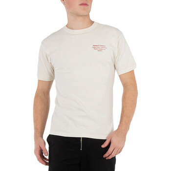 ★OAMC★ Empibian Short Sleeve T-Shirt White 23E28OAJ12COT00 Oamc Men's White Amphibian Short-Sleeved T-Shirt, Size Small