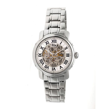 Reign Kahn Black Skeleton Roman Numeral Silver-tone Bracelet  display picture 2