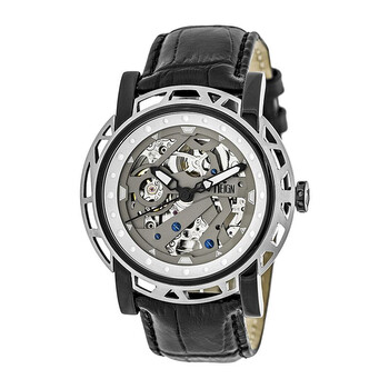 Stavros Black Skeleton Two Tone Men's Watch RN3704