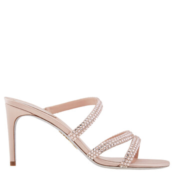 【★日本未入荷★】Gianvito Rossi ☆ CANNES PLATFORM ミュール GIANVITO ROSSI Cannes crystal-embellished leather platform