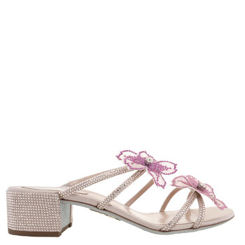 Peach Flower Sandals, Brand Size 37 ( US Size 7 )