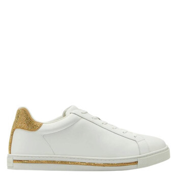 Jimmy Choo Antibes Pearl-Embellished Sneakers, Brand Size 35