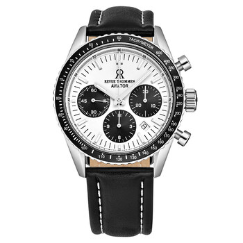 Aviator Chronograph Automatic Silver Dial Men's Watch 17000.6532