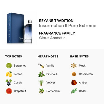 Men's Insurrection II Pure Extreme EDT Spray 3 oz Fragrances 3700066700056