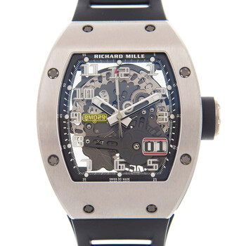 RM 029 Titanium Automatic with Oversize Date Black Dial Men's Watch RM029-TI