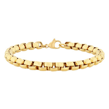 Men's Box Chain Stainless Steel Bracelet TS17945