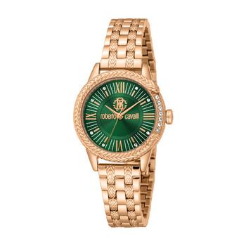 Roberto Cavalli Core Green Dial Ladies Watch RC5L077L0025