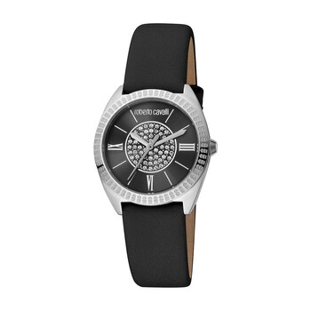 Montre Just Cavalli Quartz Femme Acier Inoxydable - Cadran Noir 39mm - étanche 30m - Neuve Avec étiquettes