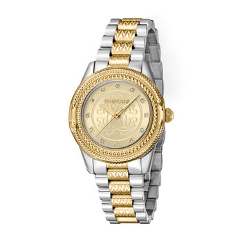 roberto cavalli レディース腕時計 Roberto Cavalli Women's Quartz Gold-tone Stainless Steel