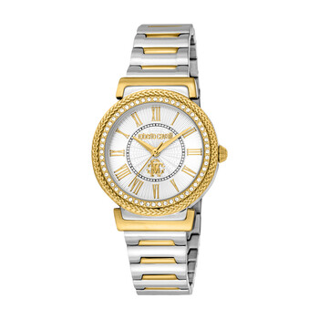 Roberto Cavalli Fashion Watch Quartz Silver Dial Ladies