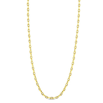 18k Yellow Gold Almond Link Chain Necklace 22 Inch 5310086AY220 18k Yellow Gold Almond Link Chain Necklace 22 Inch 5310086AY220