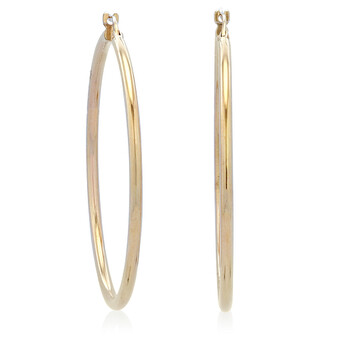 18K Yellow Gold Large 45mm Hoop Earrings - 556023AYER00 18K Yellow Gold Large 45mm Hoop Earrings - 556023AYER00