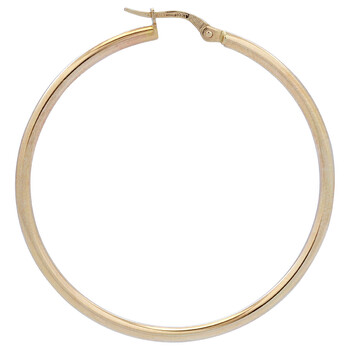 18K Yellow Gold Large 45mm Hoop Earrings - 556023AYER00 18K Yellow Gold Large 45mm Hoop Earrings - 556023AYER00