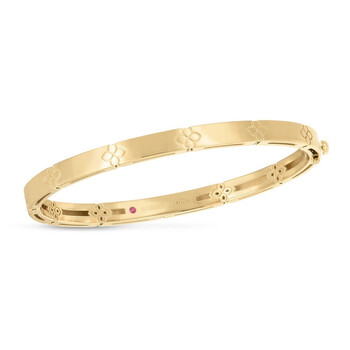 18K Yellow Gold Love In Verona Narrow Width Bangle - 7773203AYBA0 18K Yellow Gold Love In Verona Narrow Width Bangle - 7773203AYBA0