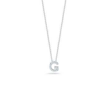 Ladies 18k White Gold White Diamond 1 Band Necklace Ladies 18k White Gold White Diamond 1 Band Necklace