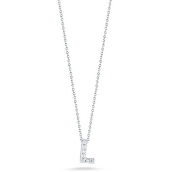 Love Letter L White Gold And Diamonds Pendant Love Letter L White Gold And Diamonds Pendant