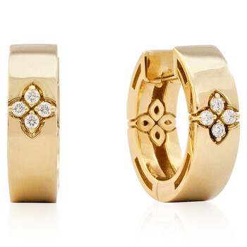 Yellow Gold Diamond Love In Verona Earrings Yellow Gold Diamond Love In Verona Earrings