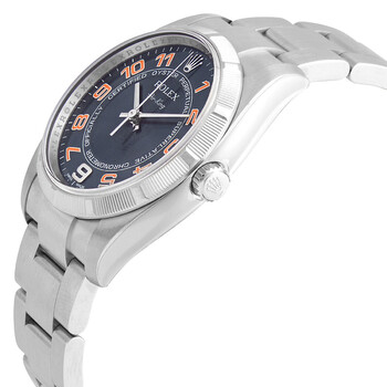 Airking Blue Arabic Dial Engine Turned Bezel Men's Watch 114210BLAO