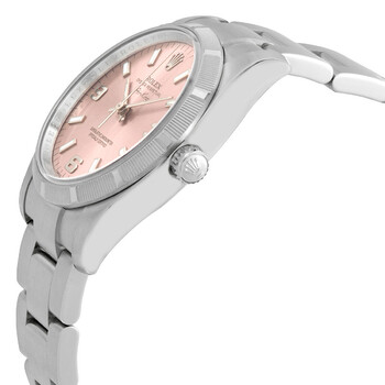 Airking Pink Arabic and Index Dial Engine Turned Bezel Men's Watch 114210PASO