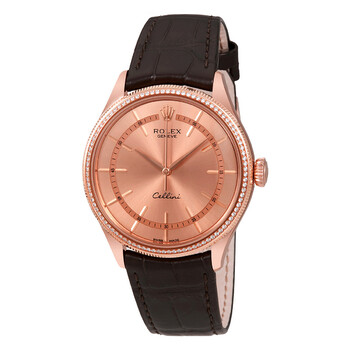 Cellini Pink Gold Diamond 18K Everose Gold Men's Watch 50605RBR