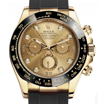 Cosmograph Daytona Champagne Diamond Dial 18kt Yellow Gold Men's Watch 116518CDR
