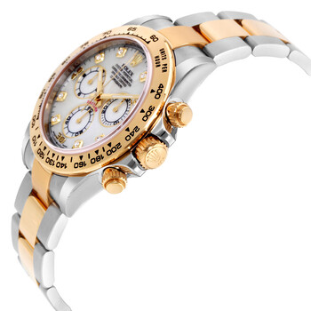 Cosmograph Daytona Mother of Pearl Diamond Steel and 18K Yellow Gold Men's Watch 116503MDO