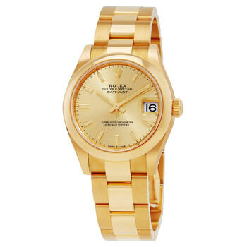 sdvp-031、sdvp-034 Rolex Lady Datejust Champagne Roman Dial Domed Bezel 18k Yellow