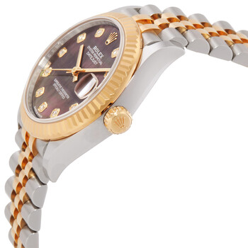 Datejust 31 Automatic Diamond Black Mother Of Pearl Dial Ladies Watch 278273BKDJ