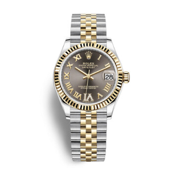Datejust 31 Dark Grey Diamond Dial Automatic Ladies Steel and 18kt Yellow Gold Jubilee Watch 278273GYRDJ