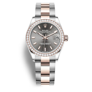 Rolex Datejust Chocolate Dial Automatic Ladies Steel and Everose