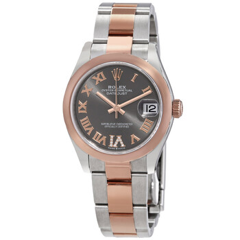 Datejust 31 Dark Rhodium Dial Automatic Ladies Steel and 18kt Everose Gold Oyster Watch 278241DRRDO Datejust 31 Dark Rhodium Dial Automatic Ladies Steel and 18kt Everose Gold Oyster Watch 278241DRRDO
