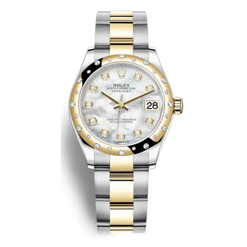 Datejust 31 Mother of Pearl Diamond Dial Automatic Ladies Steel and 18kt Yellow Gold Oyster Watch 278343DGYDO