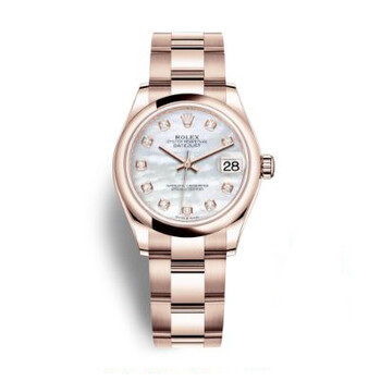 Rolex Datejust 31 Mother of Pearl Diamond Dial Ladies 18 ct