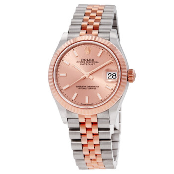 Datejust 31 Rose Dial Automatic Ladies Steel and 18kt Everose Gold Jubilee Watch 278271PKSJ