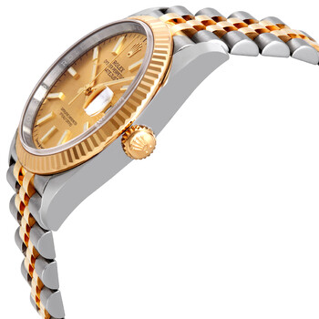 Datejust 36 Automatic Champagne Dial Men's Steel and 18K Yellow Gold Jubilee Watch 126233CSJ