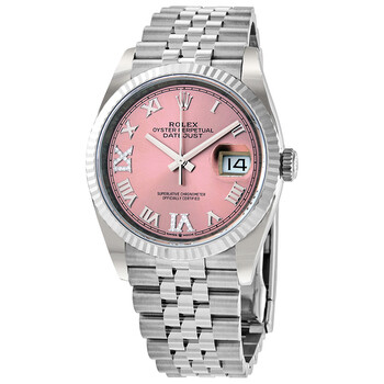 Datejust 36 Automatic Pink Diamond Dial Ladies Jubilee Watch 126234PRDJ
