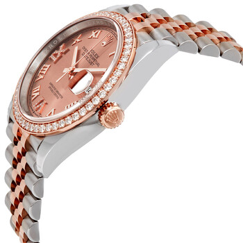 Datejust 36 Automatic Pink Diamond Dial Ladies Steel and 18K Everose Gold Jubilee Watch 126281PRDJ