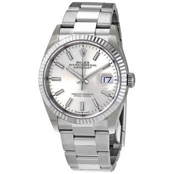 Datejust 36 Automatic Silver Dial Ladies Oyster Watch 126234SSO M126234-0014
